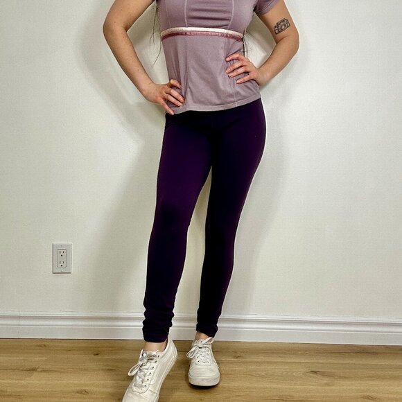*TNA Dark Purple Leggings - Picture 1 of 7